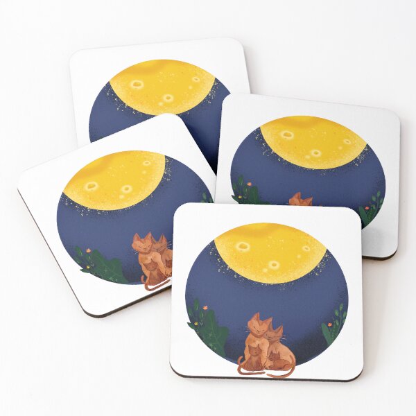 Item preview, Moongazing cats designed and sold by CreativeStrand.