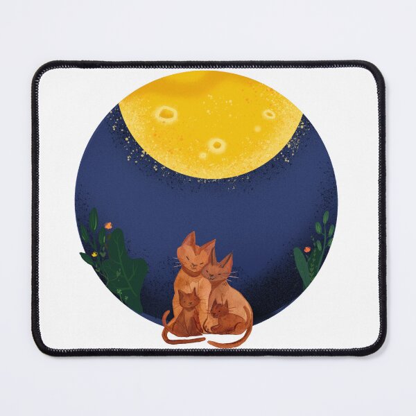 Item preview, Moongazing cats designed and sold by CreativeStrand.