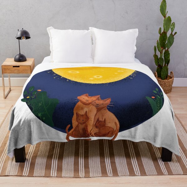 Item preview, Moongazing cats designed and sold by CreativeStrand.