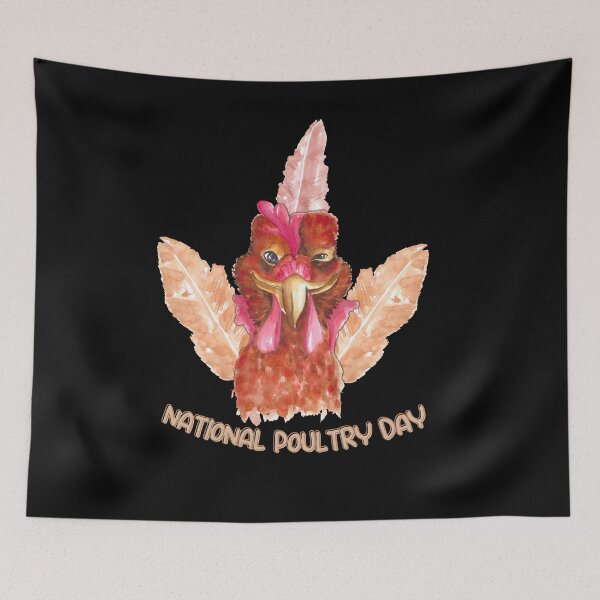 Item preview, National Poultry Day T-Shirt designed and sold by Herdek.