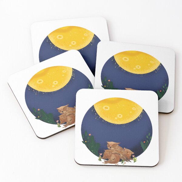Item preview, Moongazing owls designed and sold by CreativeStrand.