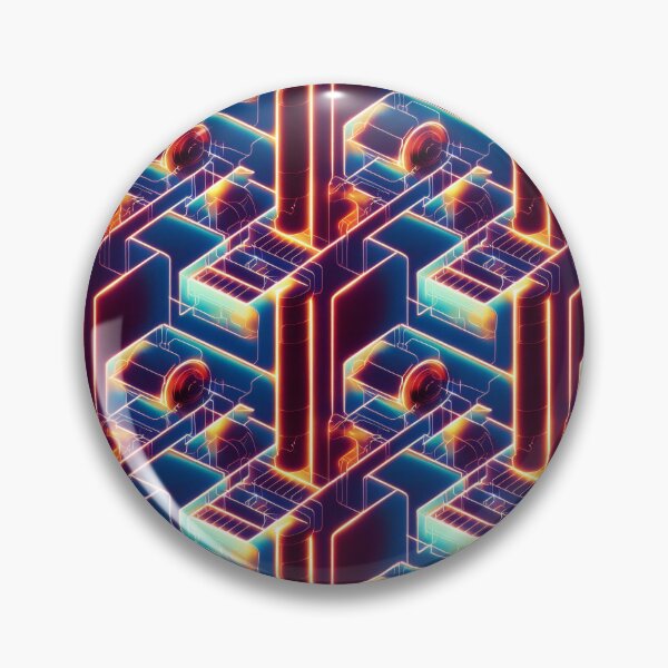Artikelvorschau, Neon Mechanical Tech - 3D LED Light Pattern entworfen und verkauft von Fine Prints.