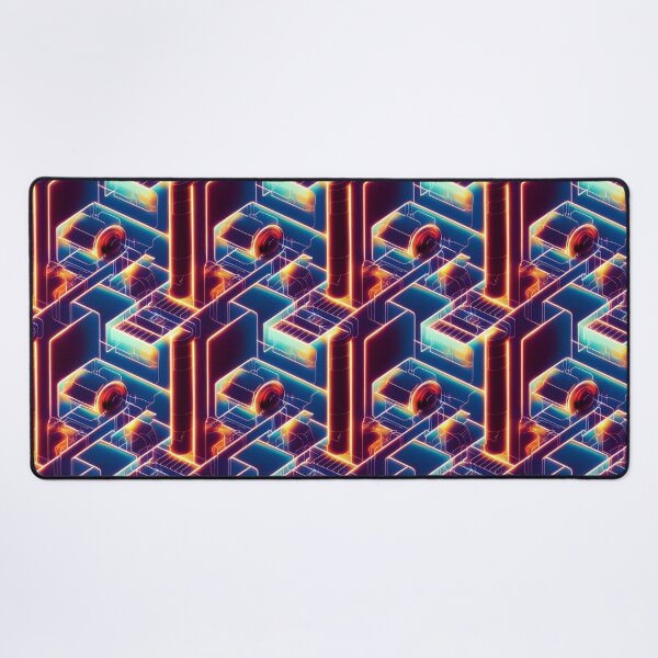 Item preview, Neon Mechanical Tech - 3D LED Light Pattern designed and sold by Fine Prints.