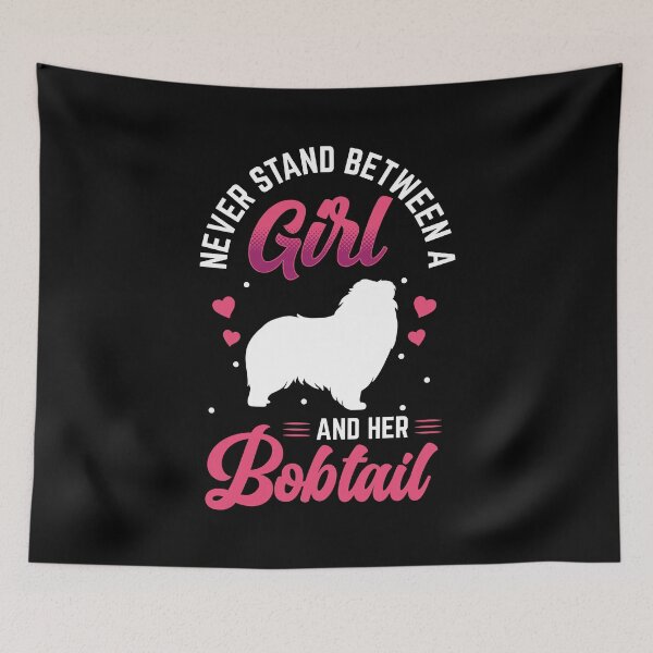 Item preview, Girl with Bobtail Old English Sheepdog designed and sold by madgrfx.