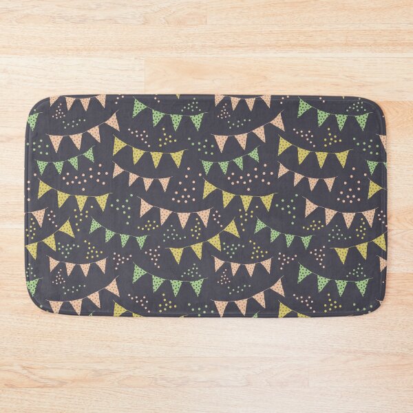 Item preview, Garden party garlands charcoal yellow green designed and sold by cezidesign.