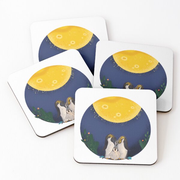 Item preview, Moongazing penguins designed and sold by CreativeStrand.