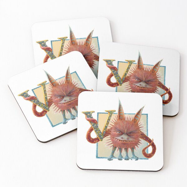 Item preview, Letter  V -  Alphabet Monster - Guardian and Protector designed and sold by Gretchen Deahl.