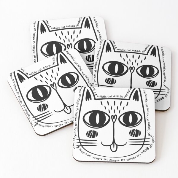 Item preview, Autistic black cat designed and sold by Hight-low-view.