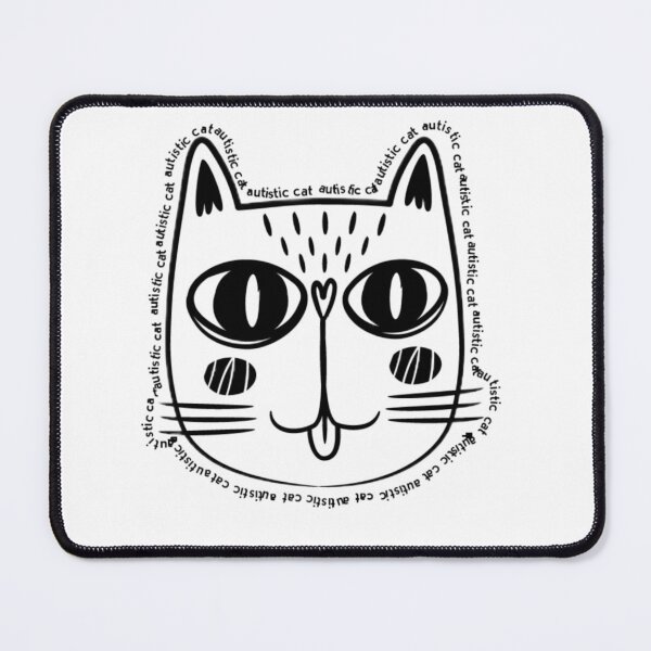 Item preview, Autistic black cat designed and sold by Hight-low-view.