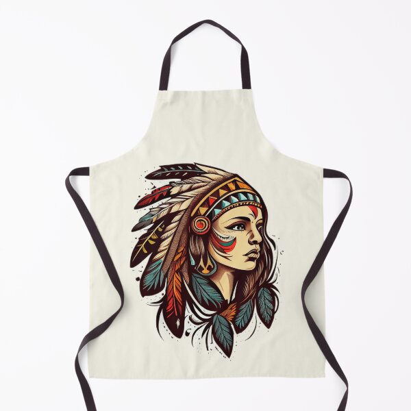 Item preview, Tattoo of Native American Woman designed and sold by TourDePassion.