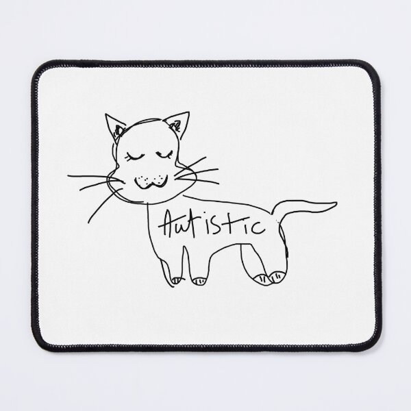 Item preview,  Autistic black cat designed and sold by Hight-low-view.