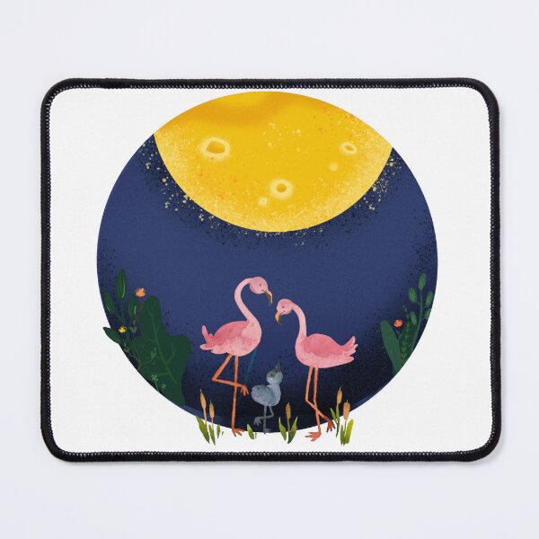 Item preview, Moongazing flamingos designed and sold by CreativeStrand.