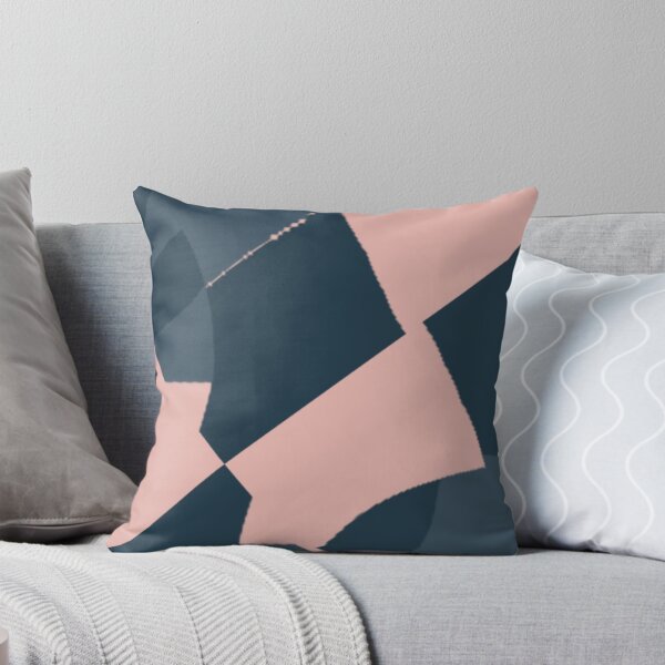 Item preview, Pink Grey and Blue abstract art.  Geo style modern art designed and sold by TracyDDigitals.