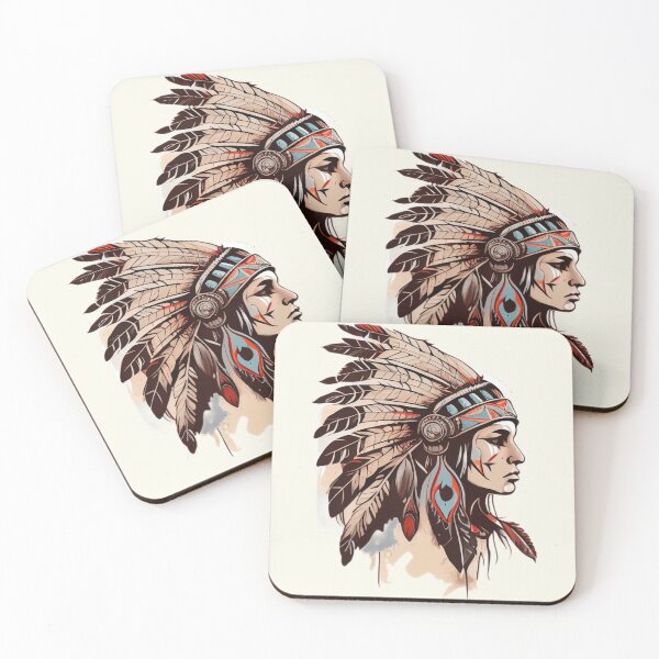 Item preview, Native Girl Tattoo designed and sold by TourDePassion.