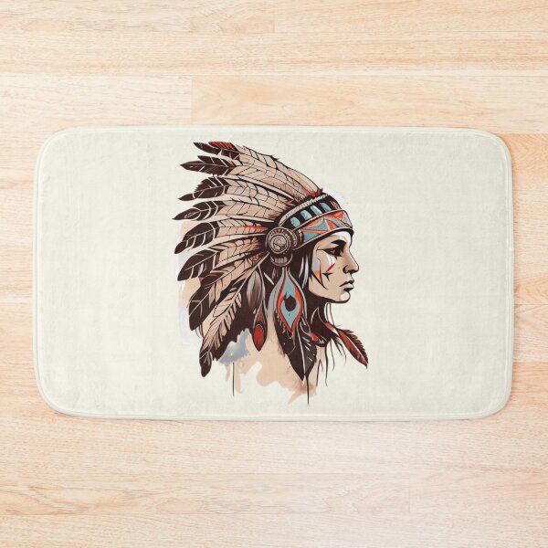 Item preview, Native Girl Tattoo designed and sold by TourDePassion.