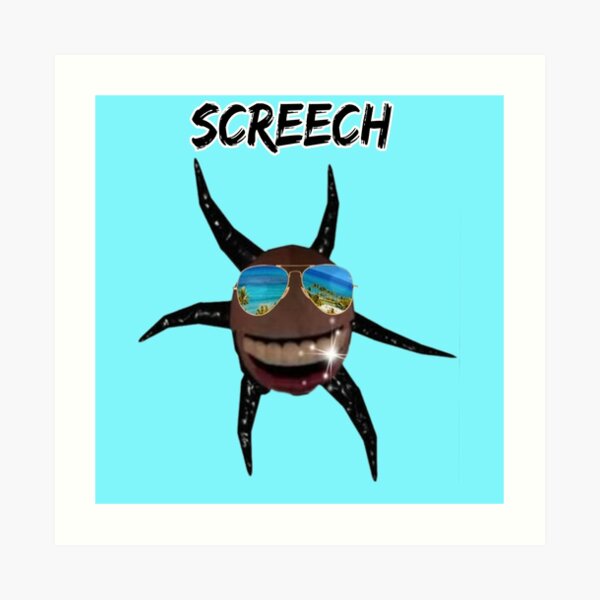 Roblox doors game monster Screech [hand drawing] Art Print for