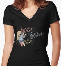 Shigatsu wa kimi no uso - Your lie in April Women's Fitted V-Neck T-Shirt