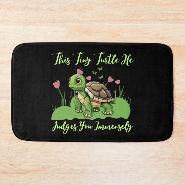 Item preview, This Tiny Turtle He Judges You Immensely Funny Turtle designed and sold by Nicet-shirt1.