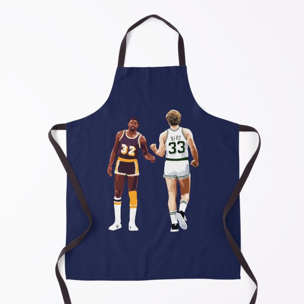 Item preview, Larry Bird and Magic Johnson fist bump Medium Print Qiangy designed and sold by qiangdade.