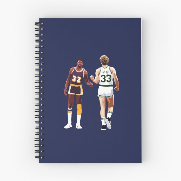 Item preview, Larry Bird and Magic Johnson fist bump Medium Print Qiangy designed and sold by qiangdade.