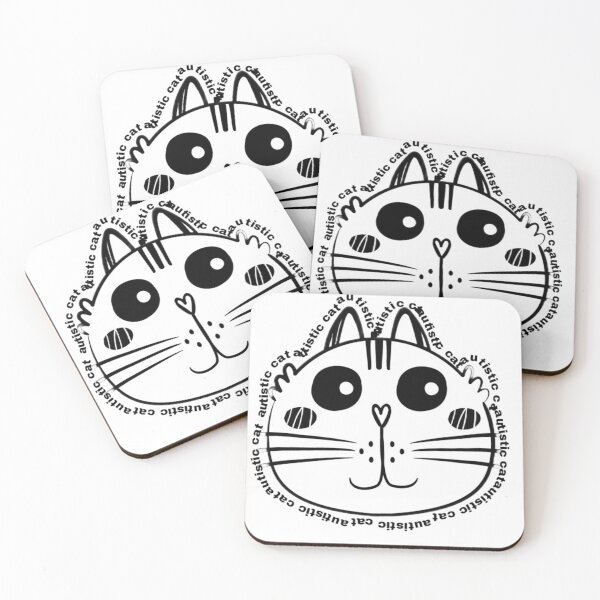 Item preview, Autistic black cat designed and sold by Hight-low-view.
