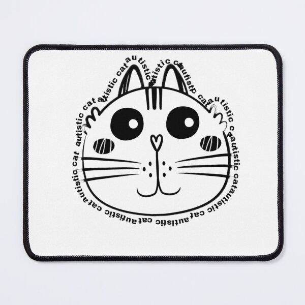 Item preview, Autistic black cat designed and sold by Hight-low-view.