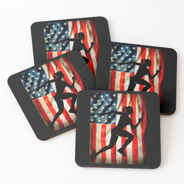 Item preview,   American Runner  and USA flag designed and sold by erozzz.