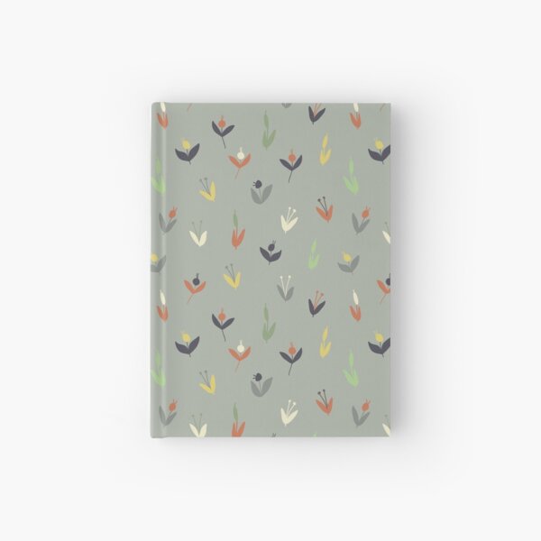 Garden party flowers blue Hardcover Journal