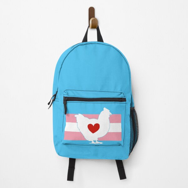 Item preview, Chicken Lover - LGBTQ Trans Flag Heart 01 Blue designed and sold by Puddmuppy.