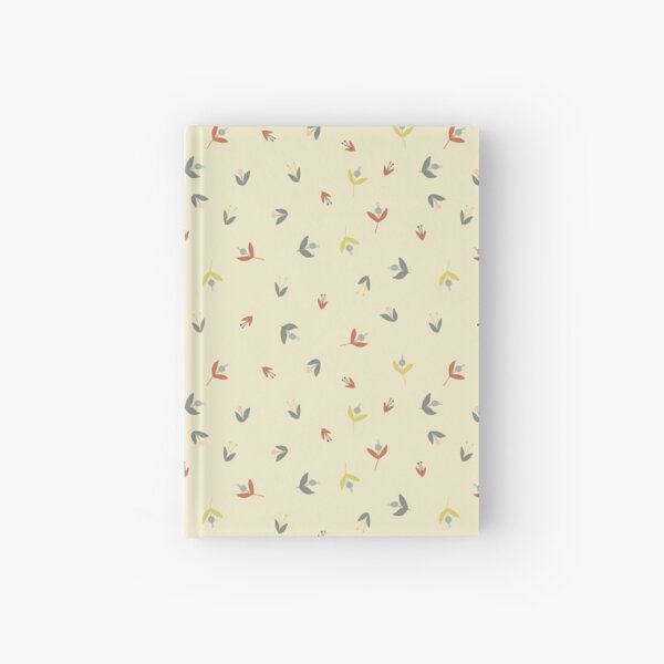Garden party flowers cream Hardcover Journal
