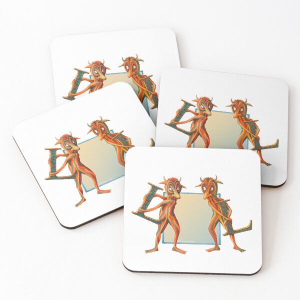 Item preview, Letter L - Alphabet - Monster - Guardian and Protector designed and sold by Gretchen Deahl.