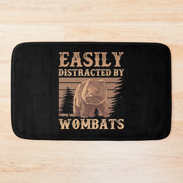 Item preview, Distracted by wombat Australia marsupial designed and sold by madgrfx.