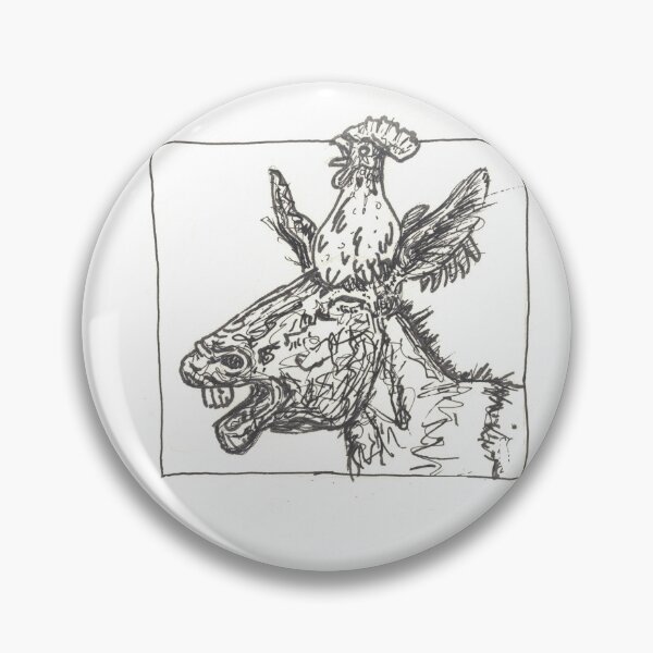 Item preview, Crowing rooster on head of singing donkey  designed and sold by CrittersByLola.