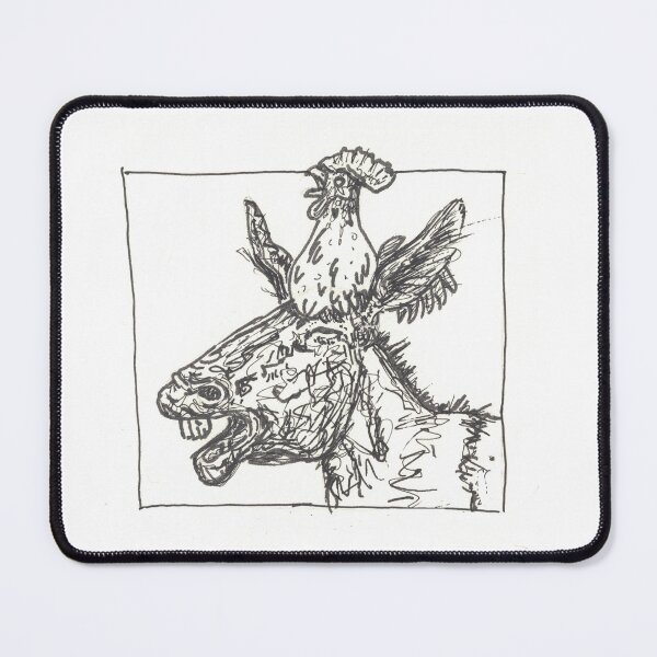 Item preview, Crowing rooster on head of singing donkey designed and sold by CrittersByLola.