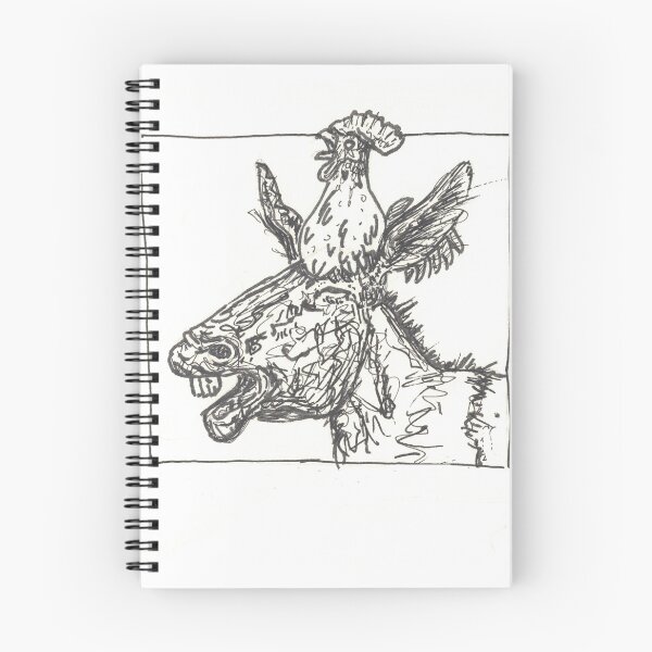 Item preview, Crowing rooster on head of singing donkey  designed and sold by CrittersByLola.