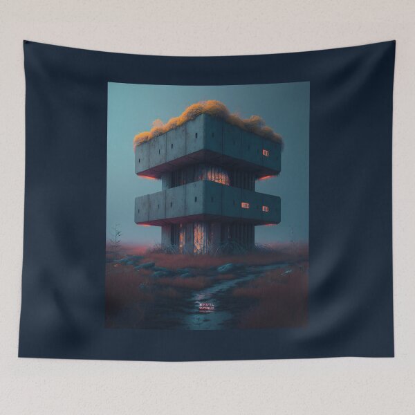 Item preview, Futuristic Brutalism Infected: The Haunting Beauty of The Last of FungUs. designed and sold by BrutalistWorld.
