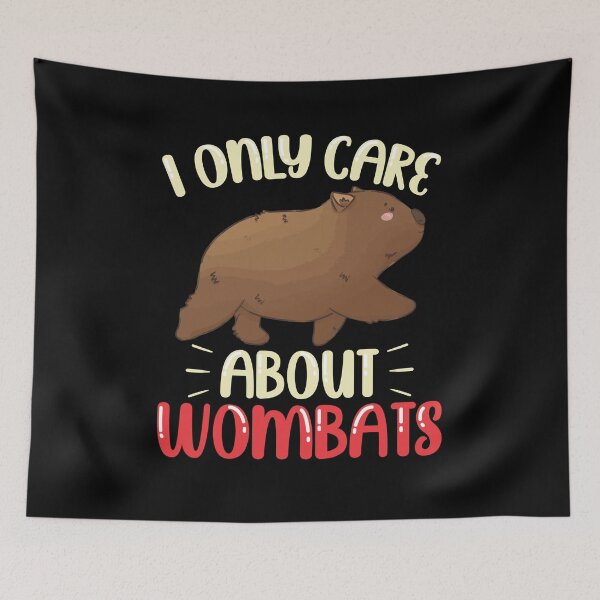 Item preview, Only likes wombat Australia marsupial designed and sold by madgrfx.