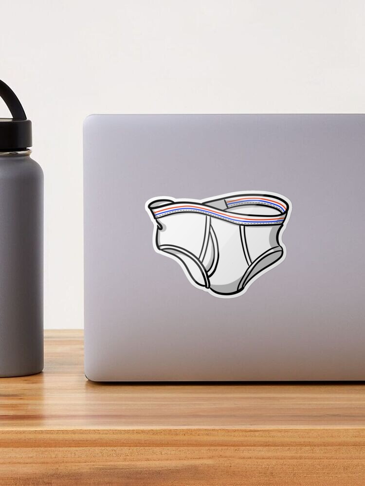 Tighty Whities 2 Sticker for Sale by cameraed