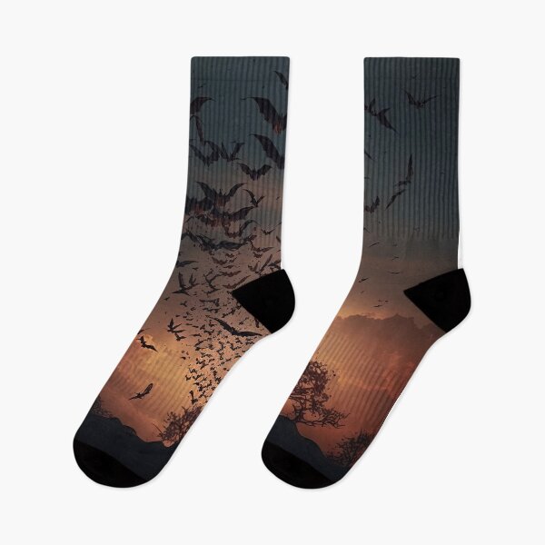 Item preview, Colony of bat at dusk designed and sold by artyficial-.
