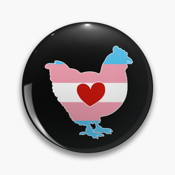 Item preview, Chicken Lover - LGBTQ Trans Flag Heart 02 designed and sold by Puddmuppy.