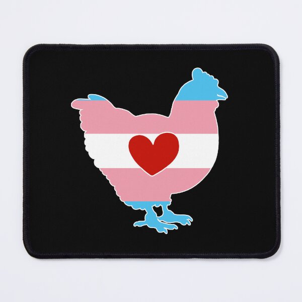 Item preview, Chicken Lover - LGBTQ Trans Flag Heart 02 designed and sold by Puddmuppy.