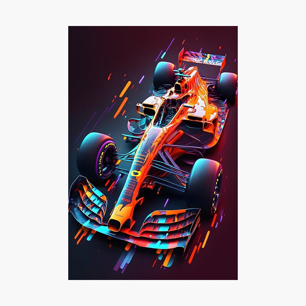 f1 car racing illutration Poster for Sale by R&B Art and design