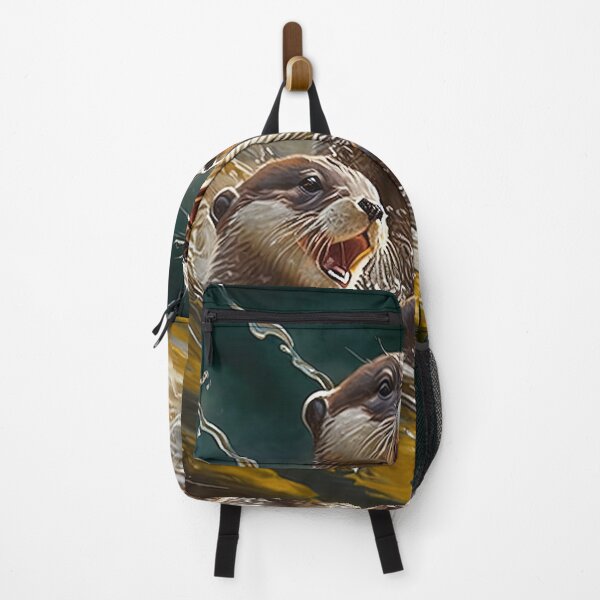 Item preview, cute family of otters playing and laughing designed and sold by artyficial-.