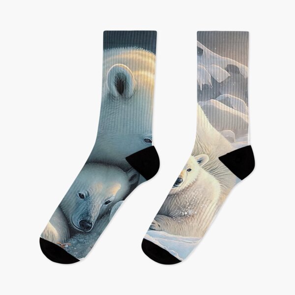 Item preview, cute family of polar bears huddled in the cold designed and sold by artyficial-.