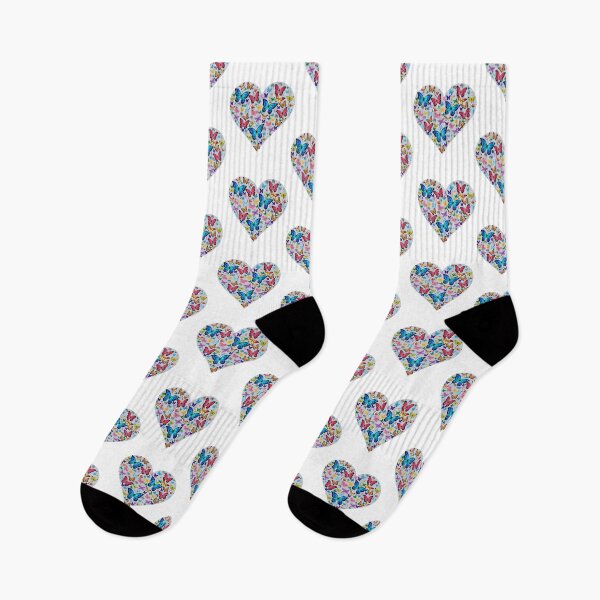 Item preview, Grey Heart filled with Colorful Butterflies designed and sold by TracyDDigitals.
