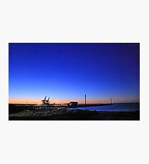 Dock At Dusk Photographic Print
