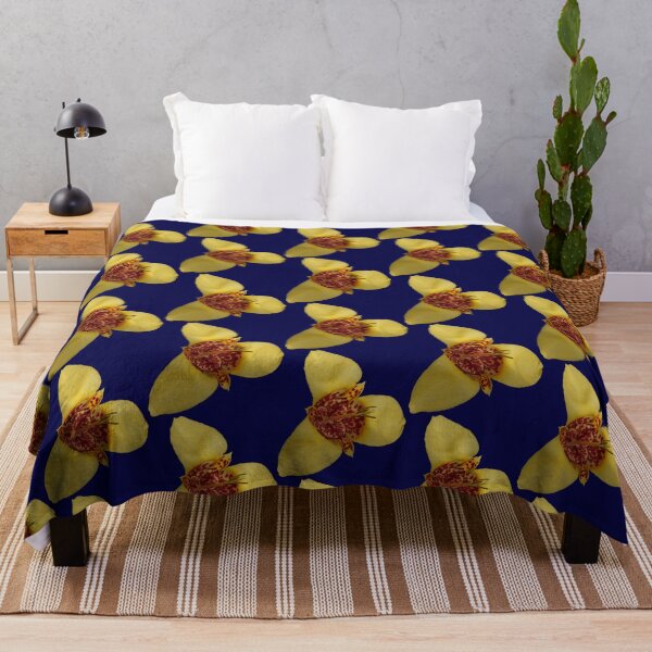 Item preview, Pattern yellow orchid - dark blue background designed and sold by DrAgonPhotos.