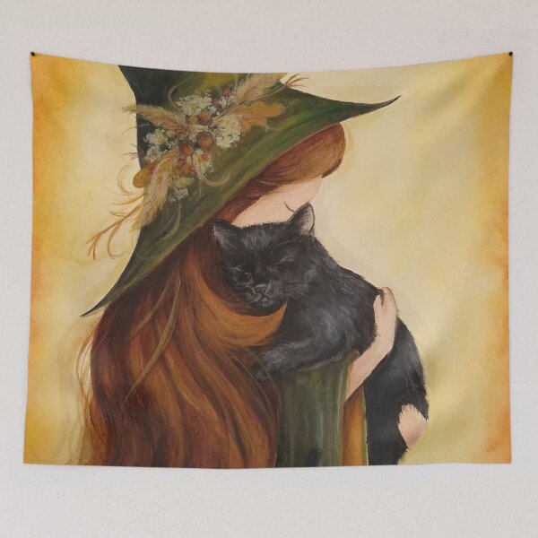 Item preview, Witchy Cat designed and sold by MamaHouseStudio.