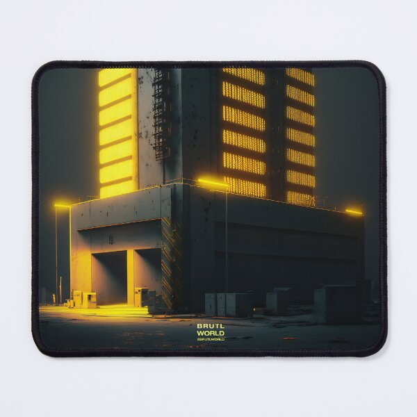 Item preview, Glowing Monolith: The Bold Brutalist Structure That Shines at Night. designed and sold by BrutalistWorld.