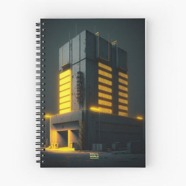 Item preview, Glowing Monolith: The Bold Brutalist Structure That Shines at Night. designed and sold by BrutalistWorld.